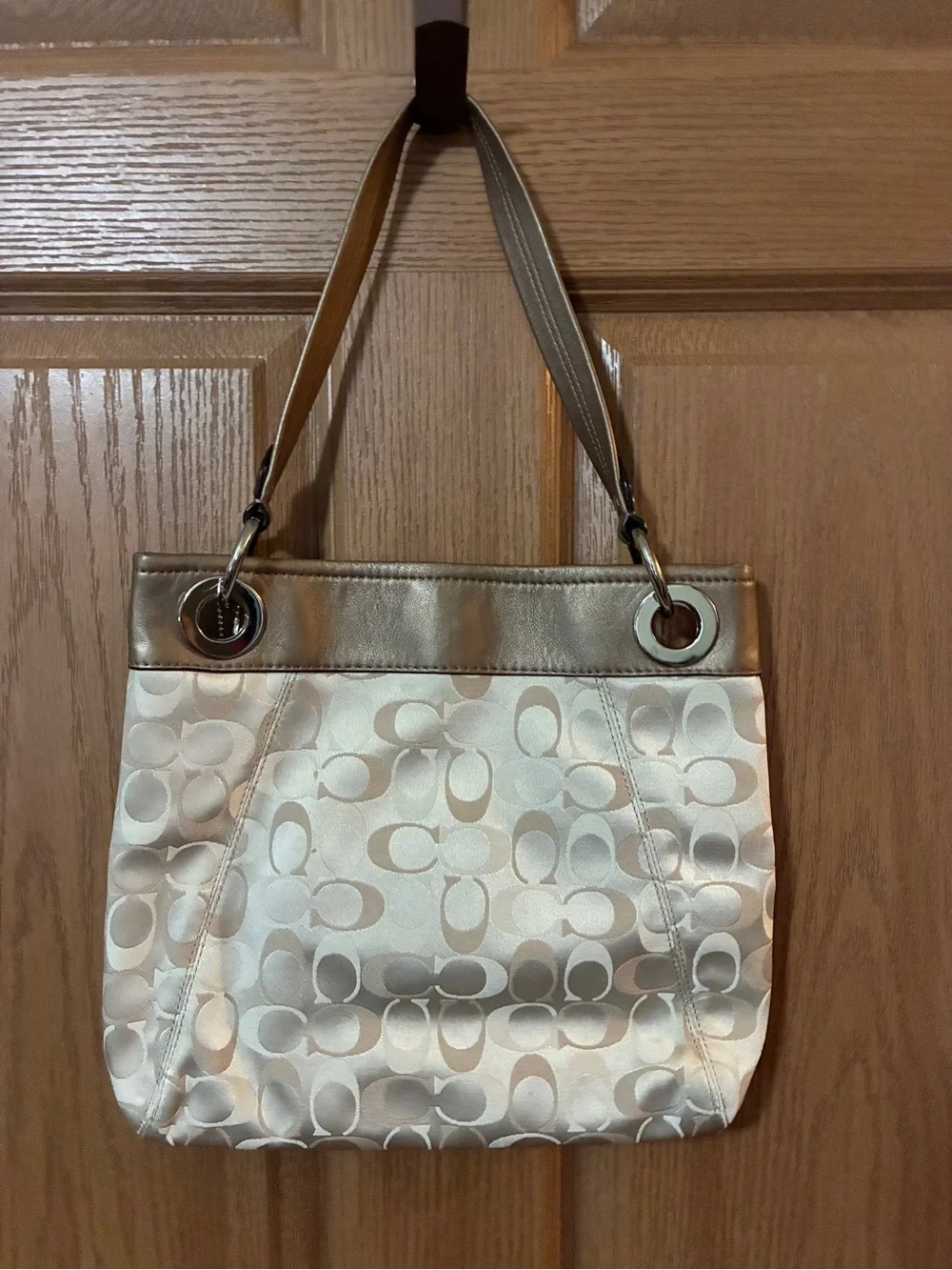 Coach Ashley Signature Pleated Hippie Shoulder Bag - Picture 2 of 5
